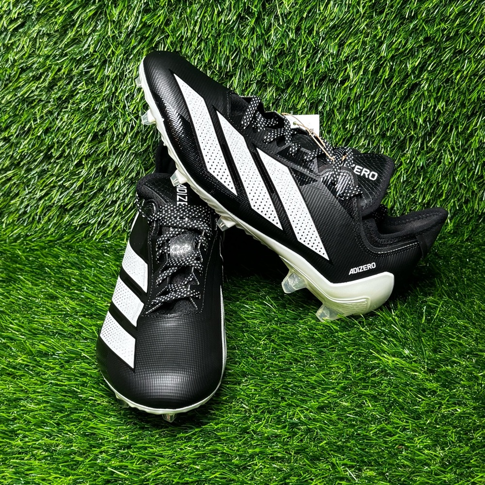Size 8 - Mens Adidas Adizero Electric.1  Black White Football Cleats - IF4198